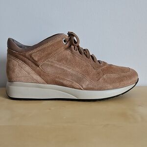 Santoni Brown Suede Sneakers For Women